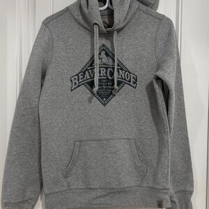 Beaver Canoe men’s Gray pullover Hoodie